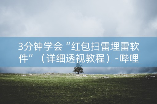 3分钟学会“红包扫雷埋雷软件”（详细透视教程）-哔哩哔哩