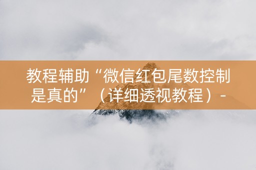 教程辅助“微信红包尾数控制是真的”（详细透视教程）-哔哩哔哩