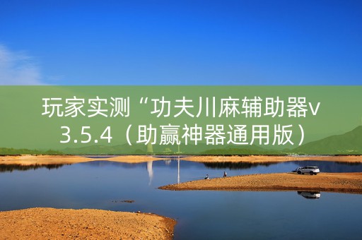 玩家实测“功夫川麻辅助器v3.5.4（助赢神器通用版）