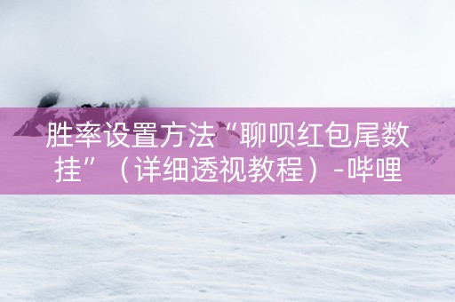 胜率设置方法“聊呗红包尾数挂”（详细透视教程）-哔哩哔哩