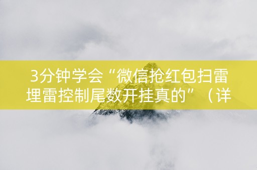 3分钟学会“微信抢红包扫雷埋雷控制尾数开挂真的”（详细透视教程）-哔哩哔哩