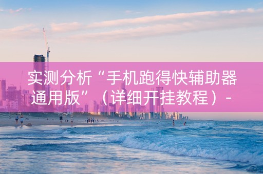 实测分析“手机跑得快辅助器通用版”（详细开挂教程）-哔哩哔哩