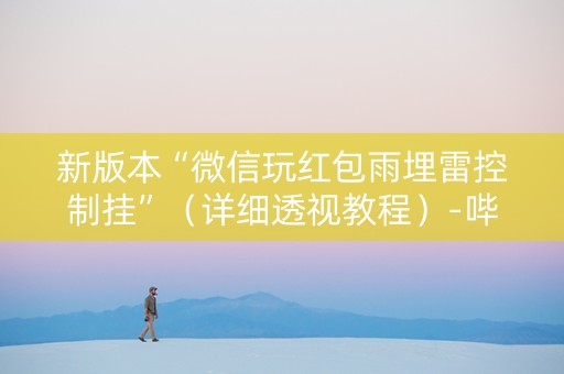 新版本“微信玩红包雨埋雷控制挂”（详细透视教程）-哔哩哔哩