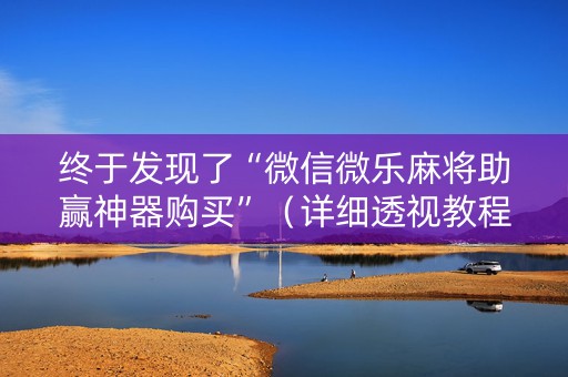 终于发现了“微信微乐麻将助赢神器购买”（详细透视教程）-哔哩哔哩