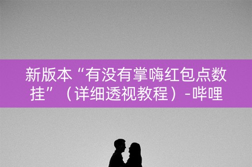 新版本“有没有掌嗨红包点数挂”（详细透视教程）-哔哩哔哩
