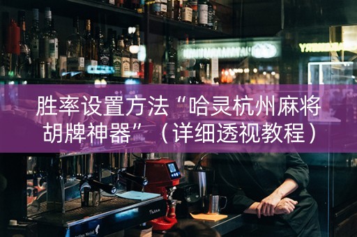 胜率设置方法“哈灵杭州麻将胡牌神器”（详细透视教程）-哔哩哔哩