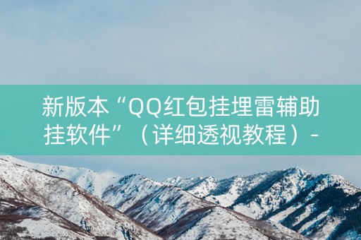 新版本“QQ红包挂埋雷辅助挂软件”（详细透视教程）-哔哩哔哩