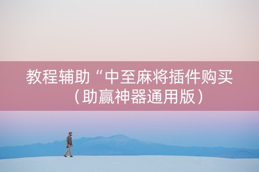 教程辅助“中至麻将插件购买（助赢神器通用版）