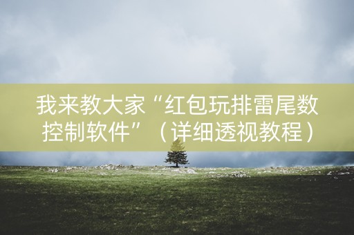 我来教大家“红包玩排雷尾数控制软件”（详细透视教程）-哔哩哔哩