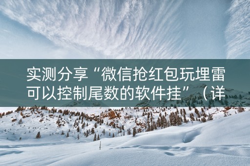实测分享“微信抢红包玩埋雷可以控制尾数的软件挂”（详细透视教程）-哔哩哔哩