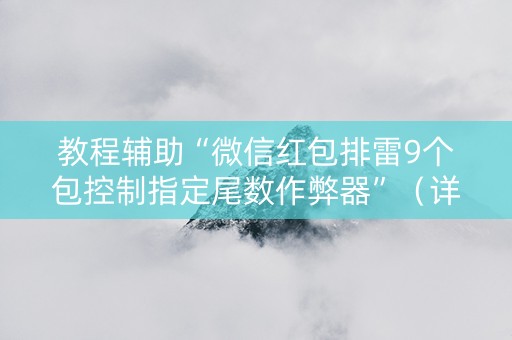 教程辅助“微信红包排雷9个包控制指定尾数作弊器”（详细透视教程）-哔哩哔哩