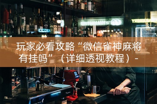 玩家必看攻略“微信雀神麻将有挂吗”（详细透视教程）-哔哩哔哩