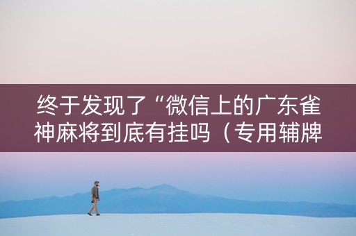 终于发现了“微信上的广东雀神麻将到底有挂吗（专用辅牌神器免安装）