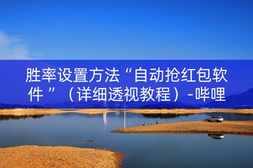 胜率设置方法“自动抢红包软件 ”（详细透视教程）-哔哩哔哩