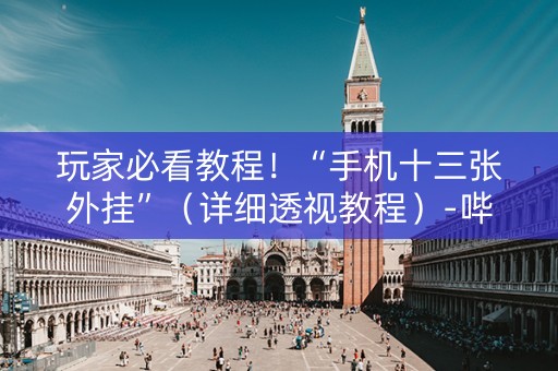 玩家必看教程！“手机十三张外挂”（详细透视教程）-哔哩哔哩