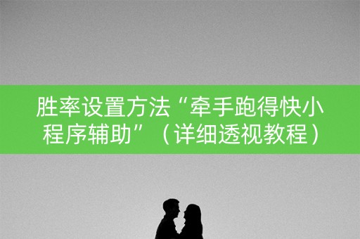 胜率设置方法“牵手跑得快小程序辅助”（详细透视教程）-哔哩哔哩