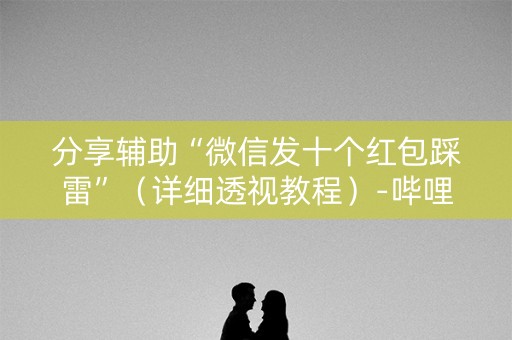 分享辅助“微信发十个红包踩雷”（详细透视教程）-哔哩哔哩