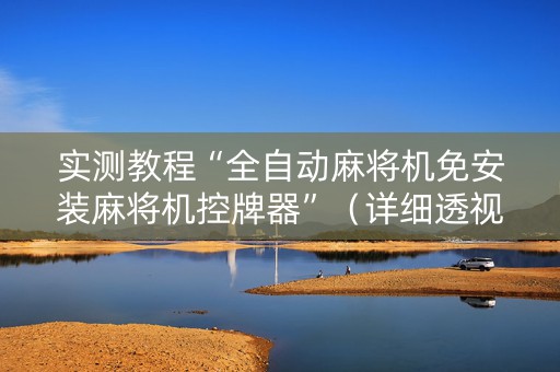 实测教程“全自动麻将机免安装麻将机控牌器”（详细透视教程）-哔哩哔哩