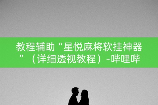 教程辅助“星悦麻将软挂神器”（详细透视教程）-哔哩哔哩
