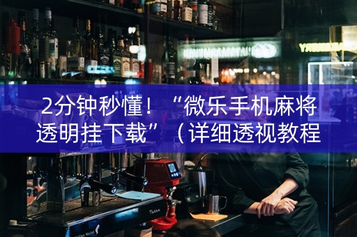 2分钟秒懂！“微乐手机麻将透明挂下载”（详细透视教程）-哔哩哔哩
