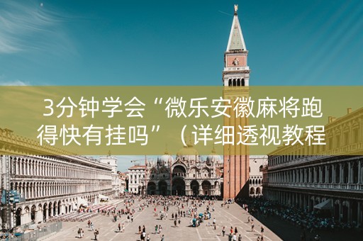 3分钟学会“微乐安徽麻将跑得快有挂吗”（详细透视教程）-哔哩哔哩