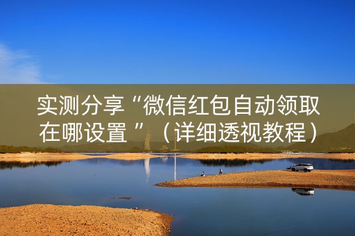 实测分享“微信红包自动领取在哪设置 ”（详细透视教程）-哔哩哔哩