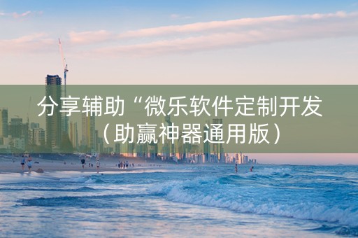 分享辅助“微乐软件定制开发（助赢神器通用版）