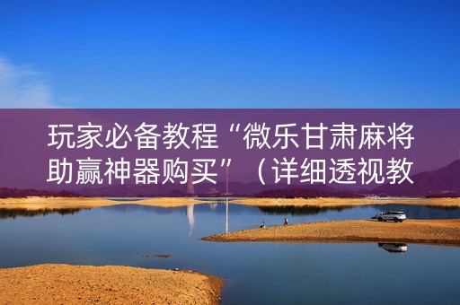 玩家必备教程“微乐甘肃麻将助赢神器购买”（详细透视教程）-哔哩哔哩