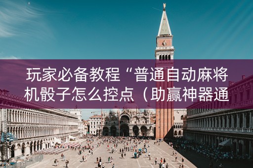 玩家必备教程“普通自动麻将机骰子怎么控点（助赢神器通用版）