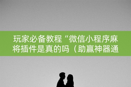 玩家必备教程“微信小程序麻将插件是真的吗（助赢神器通用版）