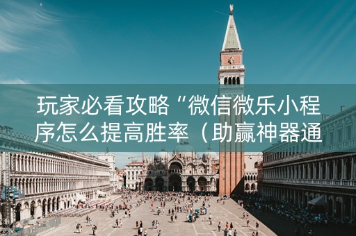 玩家必看攻略“微信微乐小程序怎么提高胜率（助赢神器通用版）