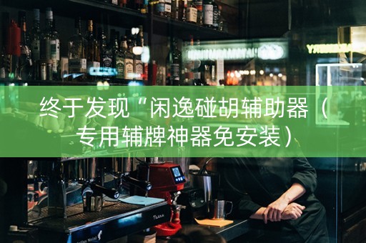 终于发现“闲逸碰胡辅助器（专用辅牌神器免安装）