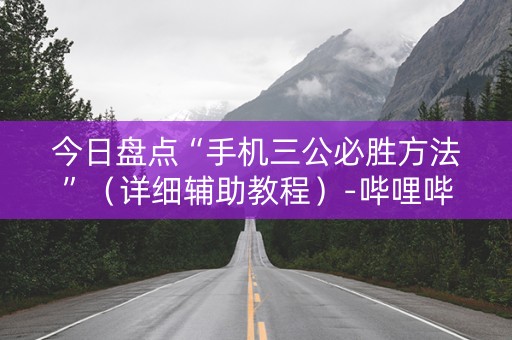 今日盘点“手机三公必胜方法”（详细辅助教程）-哔哩哔哩