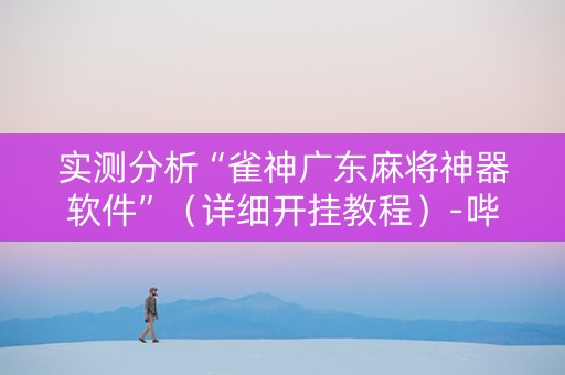 实测分析“雀神广东麻将神器软件”（详细开挂教程）-哔哩哔哩