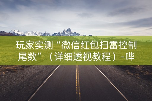 玩家实测“微信红包扫雷控制尾数”（详细透视教程）-哔哩哔哩