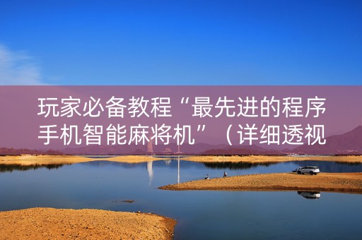 玩家必备教程“最先进的程序手机智能麻将机”（详细透视教程）-哔哩哔哩