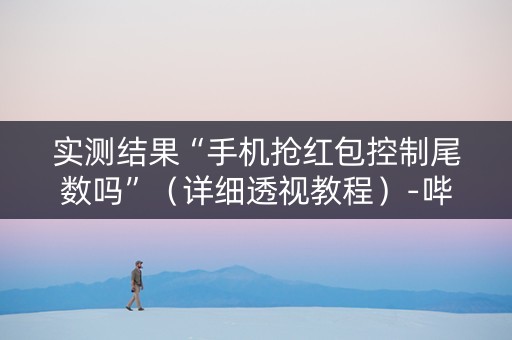 实测结果“手机抢红包控制尾数吗”（详细透视教程）-哔哩哔哩