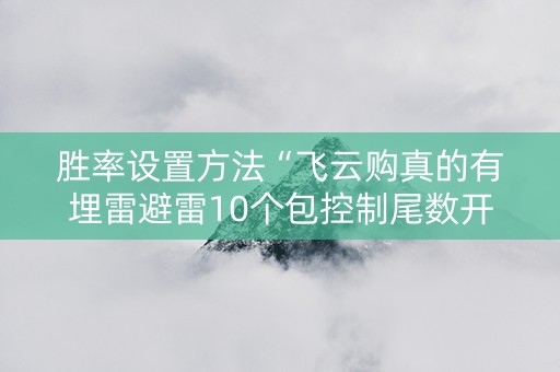 胜率设置方法“飞云购真的有埋雷避雷10个包控制尾数开挂软件”（详细透视教程）-哔哩哔哩