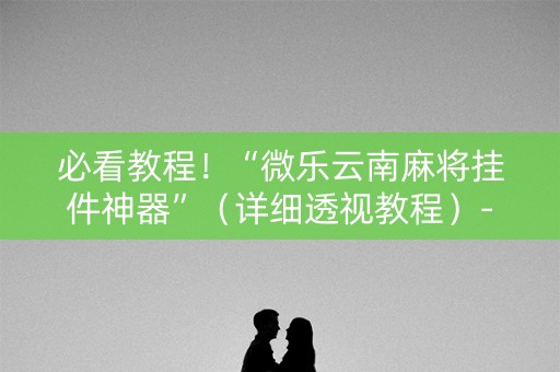 必看教程！“微乐云南麻将挂件神器”（详细透视教程）-哔哩哔哩