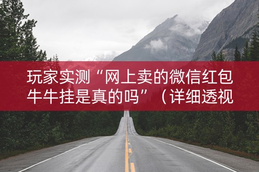 玩家实测“网上卖的微信红包牛牛挂是真的吗”（详细透视教程）-哔哩哔哩