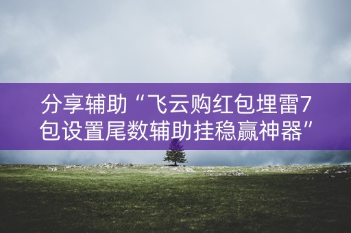 分享辅助“飞云购红包埋雷7包设置尾数辅助挂稳赢神器”（详细透视教程）-哔哩哔哩