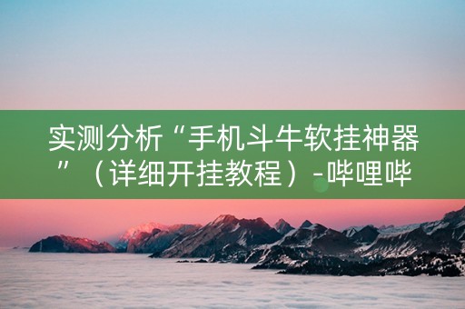 实测分析“手机斗牛软挂神器”（详细开挂教程）-哔哩哔哩
