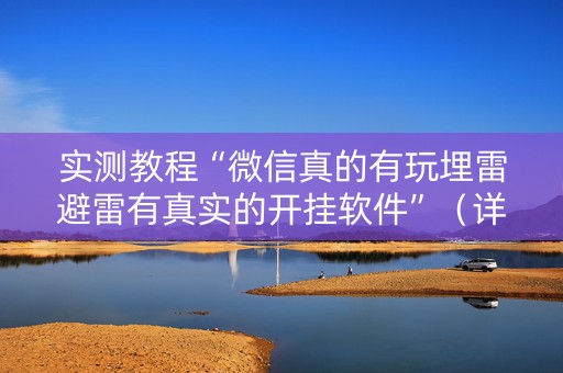 实测教程“微信真的有玩埋雷避雷有真实的开挂软件”（详细透视教程）-哔哩哔哩