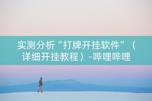实测分析“打牌开挂软件”（详细开挂教程）-哔哩哔哩
