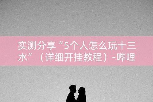 实测分享“5个人怎么玩十三水”（详细开挂教程）-哔哩哔哩