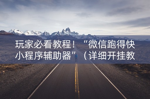 玩家必看教程！“微信跑得快小程序辅助器”（详细开挂教程）-哔哩哔哩