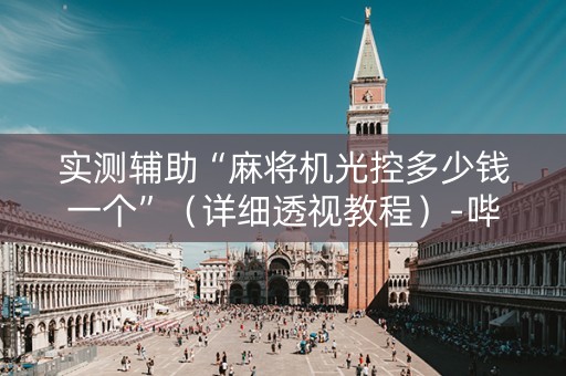 实测辅助“麻将机光控多少钱一个”（详细透视教程）-哔哩哔哩