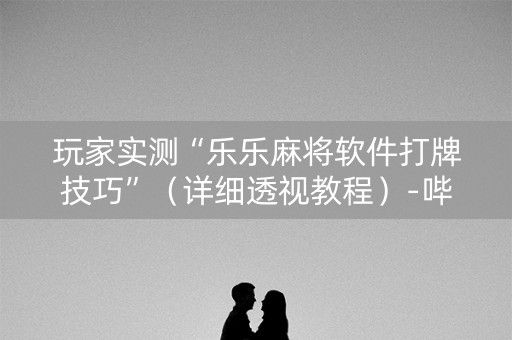玩家实测“乐乐麻将软件打牌技巧”（详细透视教程）-哔哩哔哩