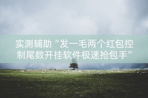 实测辅助“发一毛两个红包控制尾数开挂软件极速抢包手”（详细透视教程）-哔哩哔哩
