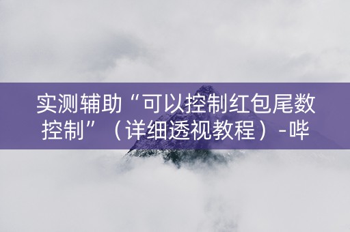 实测辅助“可以控制红包尾数控制”（详细透视教程）-哔哩哔哩